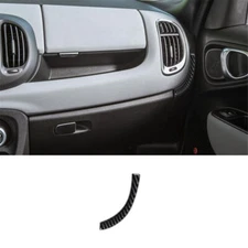 Carbon Fiber Interior Right Of Glove Box Cover Trim For 2014-17 Fiat 500L