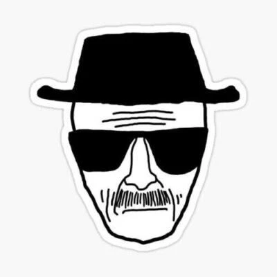 POPART Breaking Bad Heisenberg Sticker Decal draw walter white