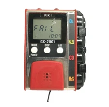 RKI GX-2001 Gas Monitor NEEDS BATTERY REPLACED FAIL ALARM