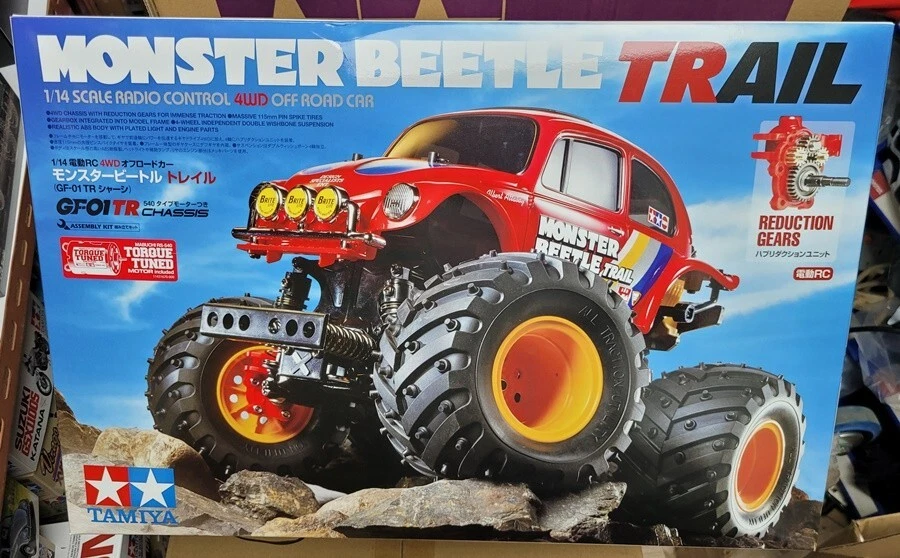 RC MONSTER BEETLE TRAIL TAMIYA 1 14 car kit 58672 60A