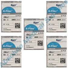  30-Pieces Kerr Endodontics K-Files Hand Files Size-8 Length-25mm 14128