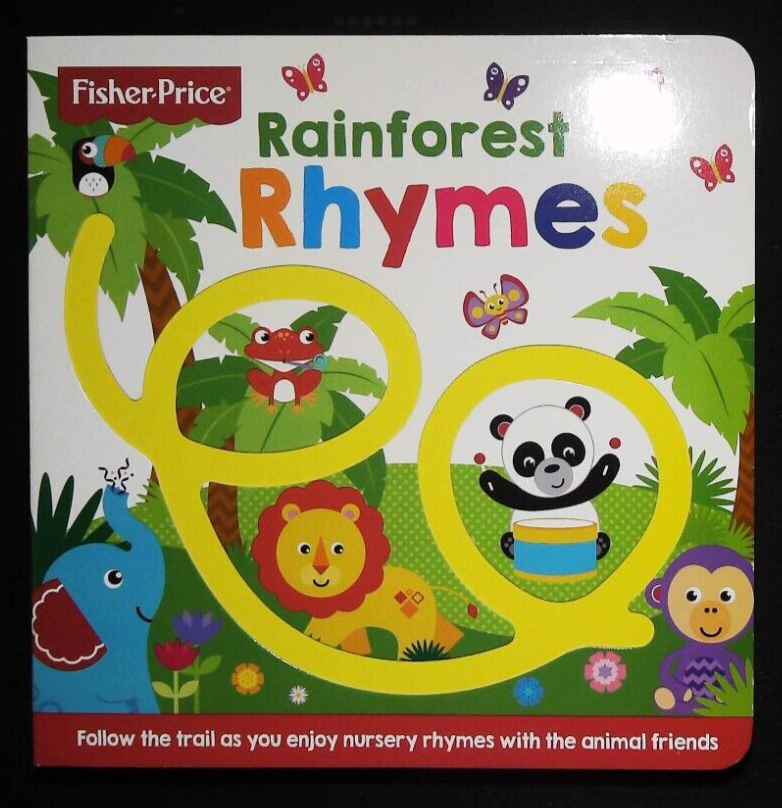 RAINFOREST RYHMES - Fisher Price - Nursery Picture Book - Board Book NEW