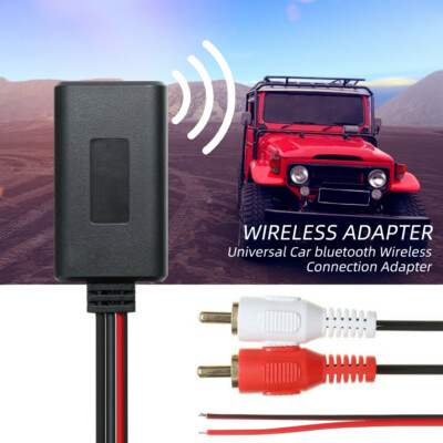 12V Car Audio Stereo Bluetooth AUX Receiver Module 2 RCA Interface Cable Adapter