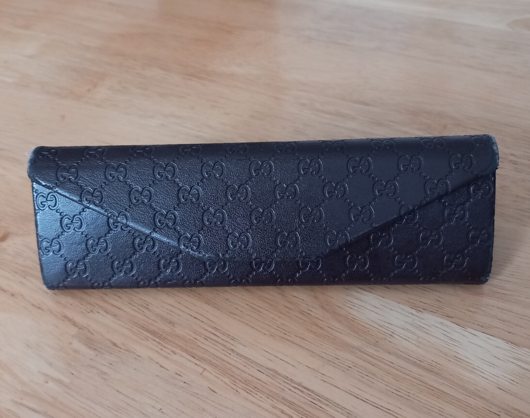 Gucci Brand Stylish Brown Hard Glasses or Sunglasses case UK