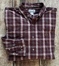CARHARTT RELAXED FIT PLAID LONG SLEEVE SHIRT MULTI MENS SIZE XL EXCELLENT