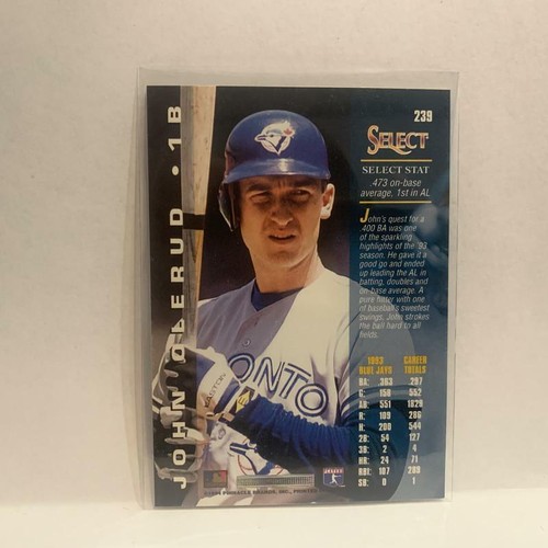 #239 John Olerud Toronto Blue Jays 1994 Score Select Baseball Card HH - Picture 2 of 2