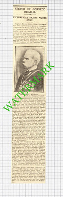 Sergeant Edwin Miller Royal Engineers Cathays Cardiff - 1916 Nachrichtenschnitt