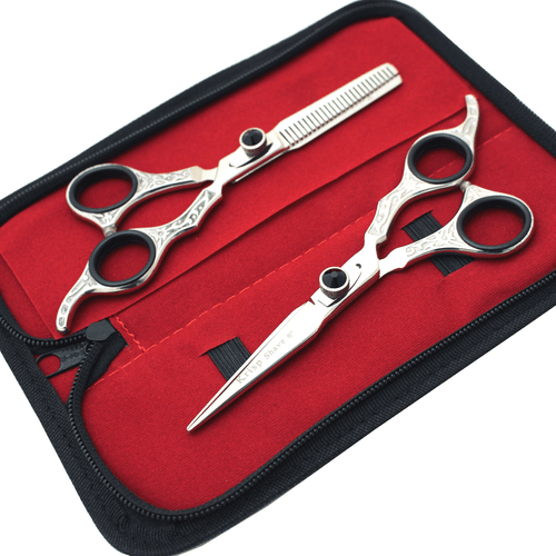(6") Profi Haarschneideschere Ausdünnen Friseur Salon Scheren Set Kit - Bild 3 von 3