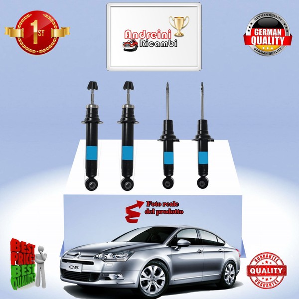 Set 4 StoßDäMpfer Vorderseite + Heck Xcitroen C5 III 1.6 HDI 82KW Von 2012-> A21-image