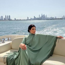 Dubai Abaya Tassel Kaftan Fringe Maxi Dress Women Muslim Loose Robe Turkey Gown
