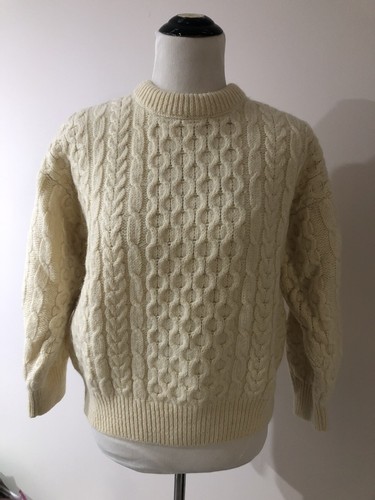 Shades Of Aran Wool Pullover Sweater 