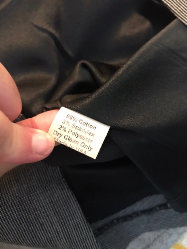 EVA FRANCO Gray Pleated Dress Black White Knit Pockets Shift Sheath Career Sz 8 - Picture 9 of 9