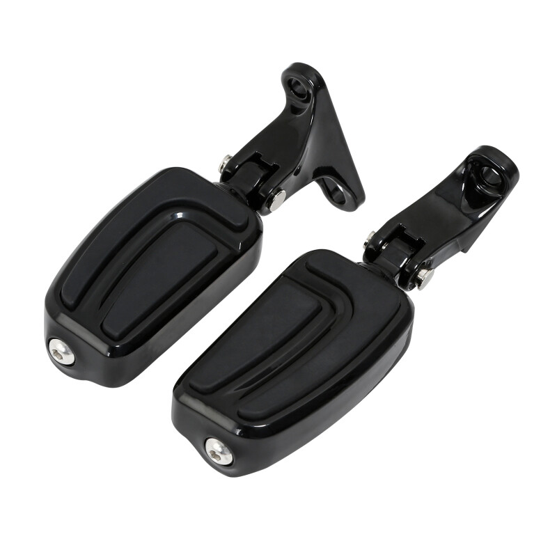 Rear Passenger Foot Pegs Fit For Harley Touring Road Street Glide 93-2026 Black
