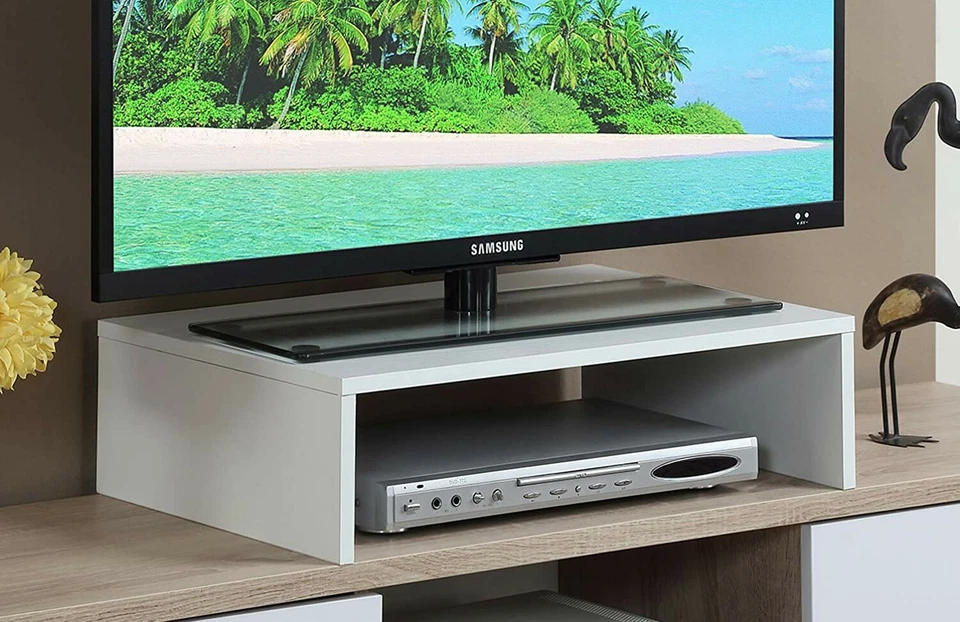 Elevador pequeño de TV/Monitor Convenience Concepts Designs2Go, blanco - Modelo 121041W Foto 3 de 4