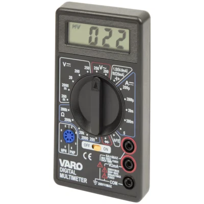 VARO Digital Multimeter Amperemeter Stromprüfer Spannungsprüfer Messgerät GS-Siegel