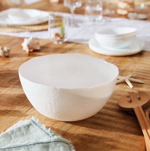 Luminarc Ammonite White 19-pc DINNER SET Tempered Glass Dinner Service Set - Picture 7 of 16
