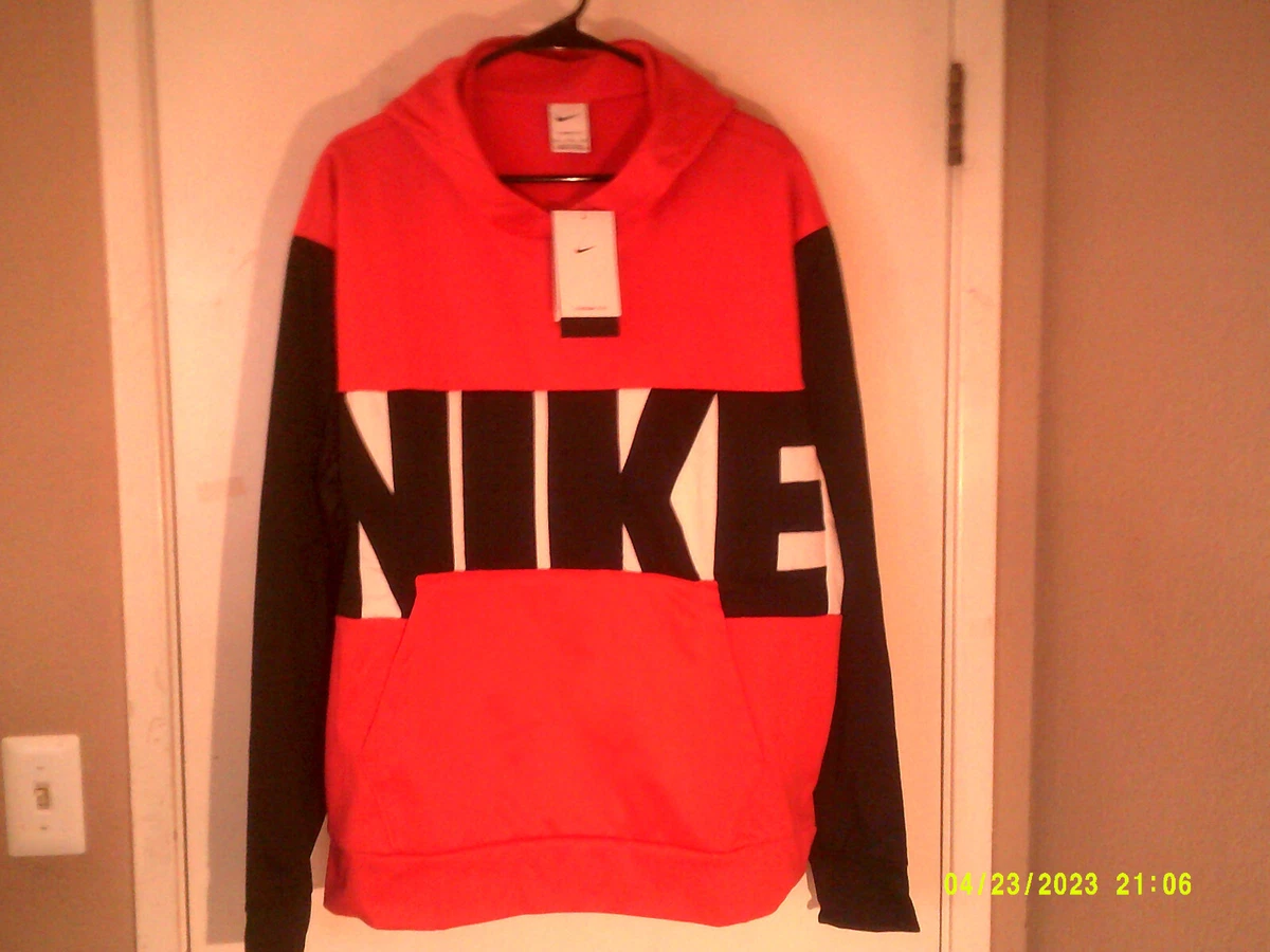 Red and white nike best sale sweater