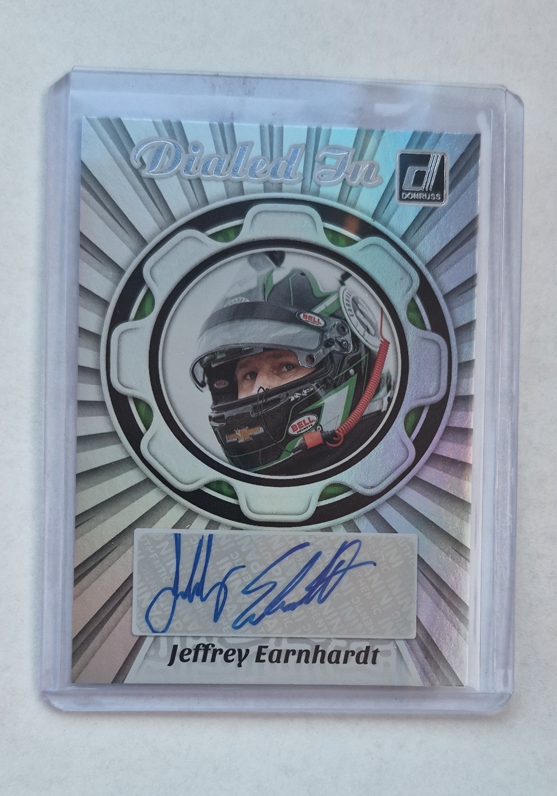 2024 Panini Donruss NASCAR - Dialed in Autographs Jeffrey Earnhardt #DIA-JE (AU)