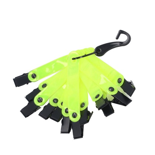 (Fluorescent Green)12pcs Trail Markers High Visibility PVC Road Sign Clips LW - Picture 8 of 23