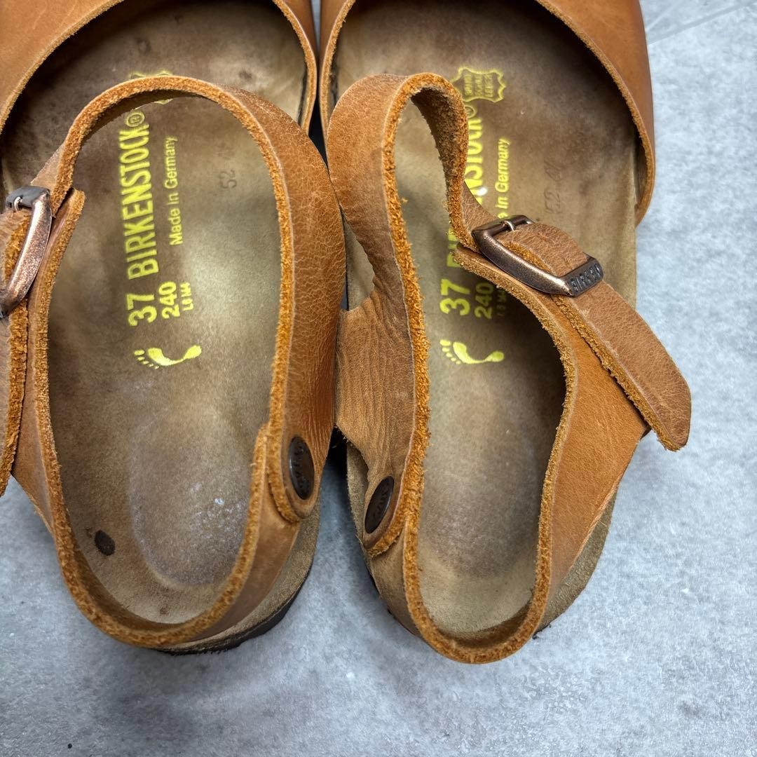 Birkenstock Messina Narrow EU37 Brown Leather Strap Sandals Rare
