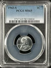 1943-S  1C  Lincoln Wheat One Cent  PCGS MS65  58318804
