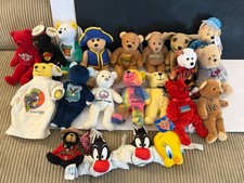 collection of 21 vintage Collectibles plush toys Various Characters