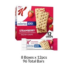 8Pk Kellogg's Special K Pastry Crisps Snack Bars Strawberry 12pcs/Pack EXP 12/25