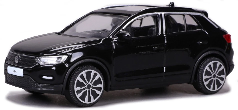 MODELLINO AUTO STATICO BURAGO VW T-ROC 2021 NERO MODELLISMO SCALA 1:43 - Immagine 4 di 4