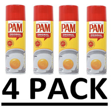 4 PACK - Pam Original Non-stick Cooking  Serving Oil Spray 12 oz Total 48 oz 
