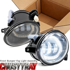 Pair Clear Fog Lights Lamps Assembly For 2001-2005 BMW 325i Sedan w/ Sport Pkg