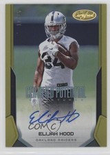2017 Certified Potential Signatures Mirror Gold 10/25 Elijah Hood Auto 0c2