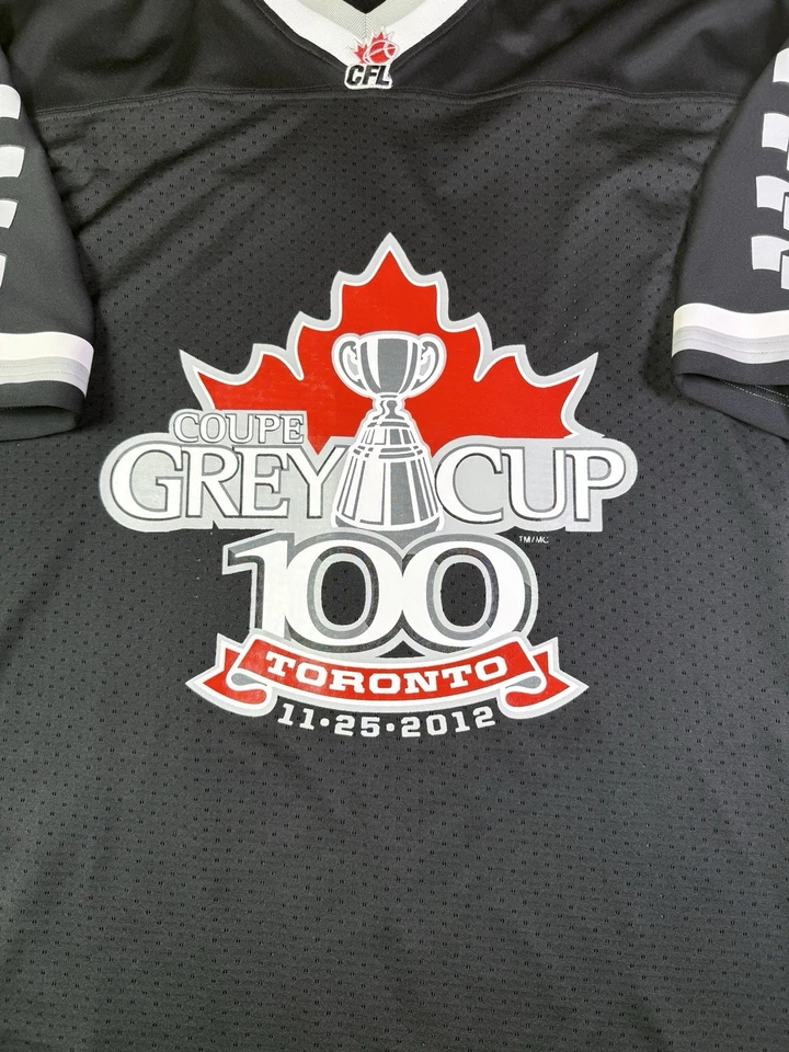 CFL Grey Cup 100 Toronto 2012 Jersey Shirt – Black/Gray – Size XL – NWT  - Image 2 of 4