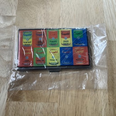 Vintage Rare 1995 Andy Warhol Campbell s Soup Card Case by ACME Studio Sealed