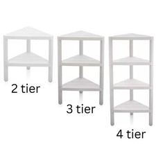 Corner Shelf Triangle Space-Saving Freestanding Shelving Unit Storage Shelves