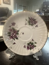 Bone China Plate Flowers
