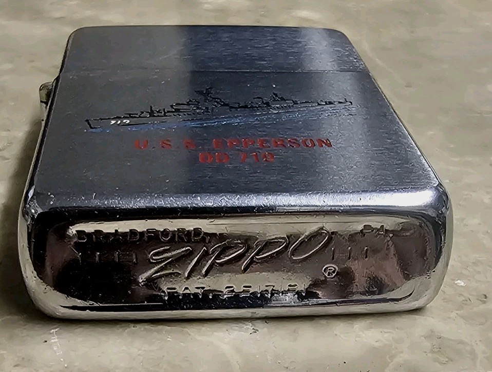 1967 Zippo U.S.S. Epperson DD 719 United States Navy Military