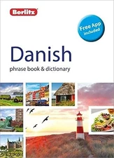 Berlitz Phrase Book  Dictionary Danish - Paperback - GOOD