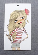 325 BOUTIQUE TAGS PRICE TAGS HANG TAGS FASHION HANGTAGS WITH 325 PLASTIC LOOPS