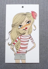 325 BOUTIQUE TAGS PRICE TAGS HANG TAGS FASHION HANGTAGS WITH 325 PLASTIC LOOPS