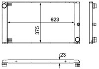 MotorküHler WasserküHler Premium Line Mahle CR 1093 000P FüR E61 BMW E60 E63 5Er