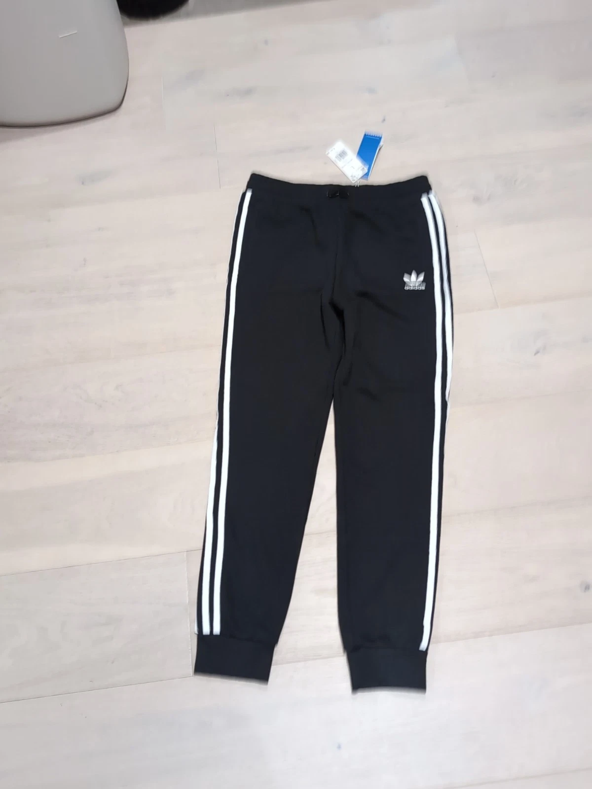 Adidas Youth Trefoil Stripe Pants Black L New