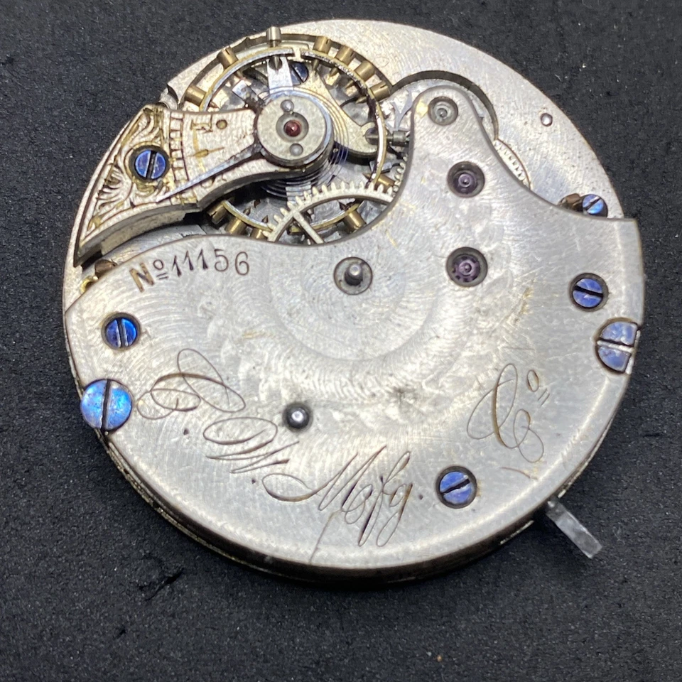 Cyma Pocket Watch Movement Size 6s Hunter Antique Repair Parts F8140 - Image 3 of 4