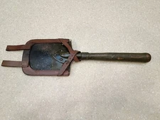 Very RARE German WW1 Trench Shovel Scabbard weidenbacher closs stuttgart Ludwig