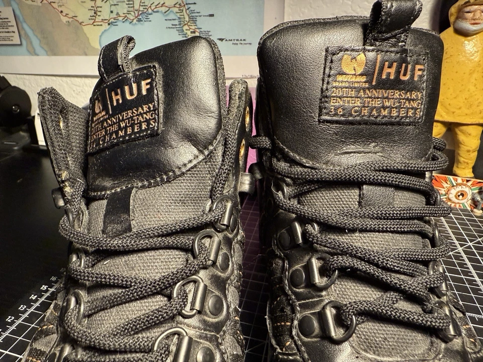 Botas DS HUF X Wu-Tang Clan HR-1 - 36 Cámaras 20 Aniversario Talla 8 Zapatos Foto 2 de 4