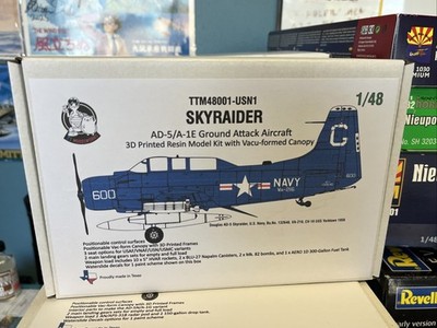 1/48 TT ModelWorks #48001USN1 A-1E/AD-5 Skyraider USN 3D Print Kit!