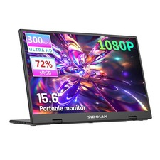 Portable Monitor, 15.6  Display, 1080P Full HD Resolution, IPS Panel, 300 Nit...