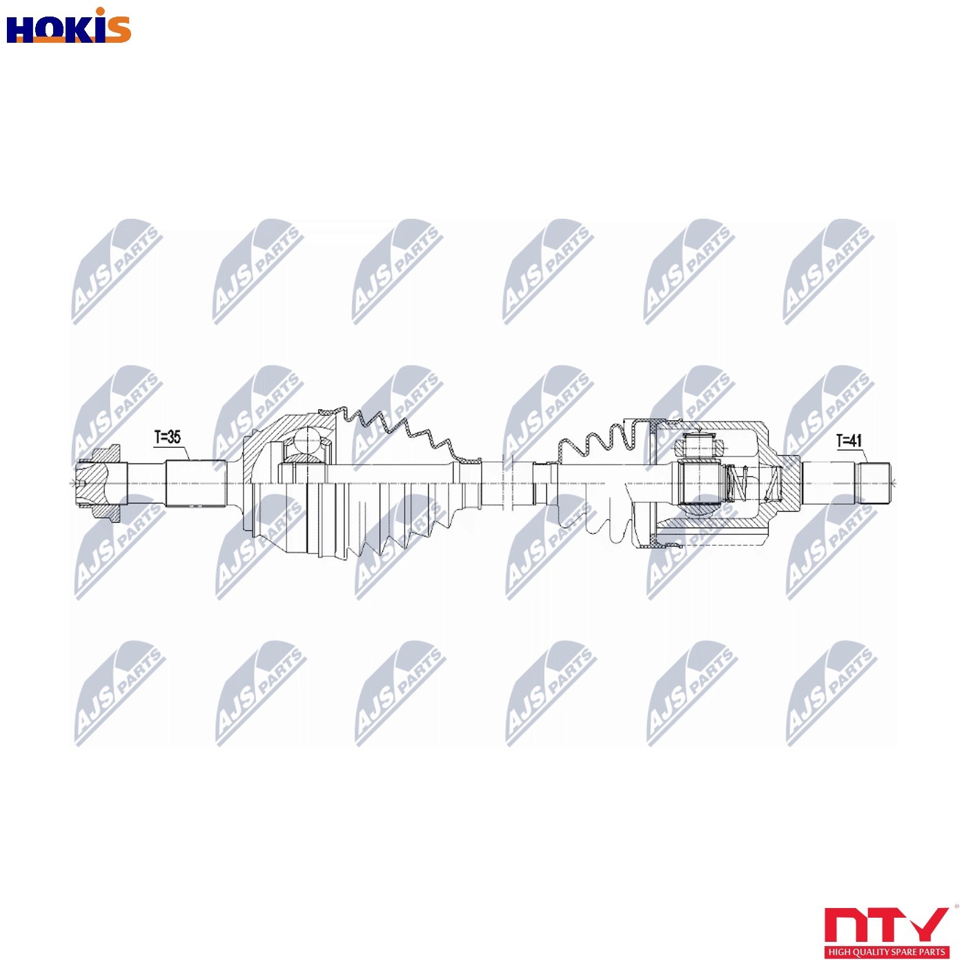 Original NTY Drive Shaft NPW-CT-117 For Citroën Peugeot - Image 3