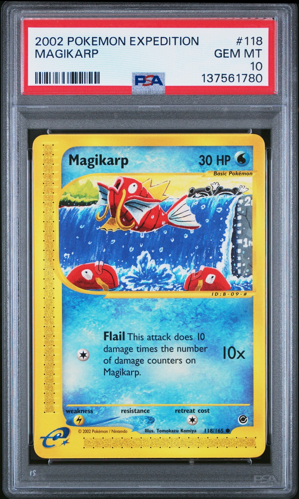 2002 Pokemon Expedition #118 Magikarp PSA 10 GEM MINT