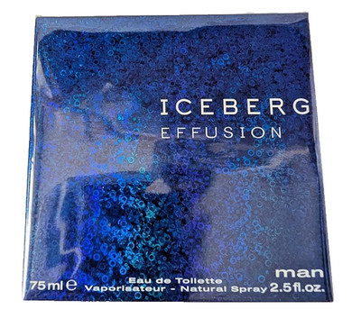 Iceberg Effusion Eau de Toilette Spray 75ml for Men by Iceberg MAN Spray vintage