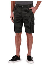 Iron Co Men's Stretch Twill Cargo Shorts-Size 36- Color: Jungle Camo-NWT